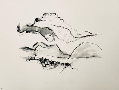 Abraham Rattner, Page From Travel Notebook, Lithograph