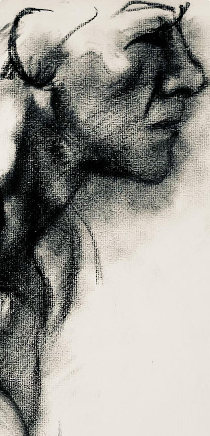 Ian Hornak, Renaissance Male Nude Figure Study, 1963, Original Drawing