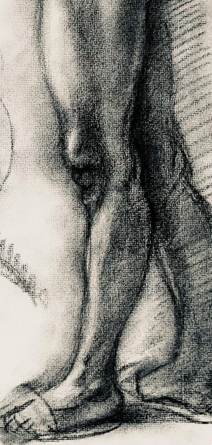 Ian Hornak, Renaissance Male Nude Figure Study, 1963, Original Drawing