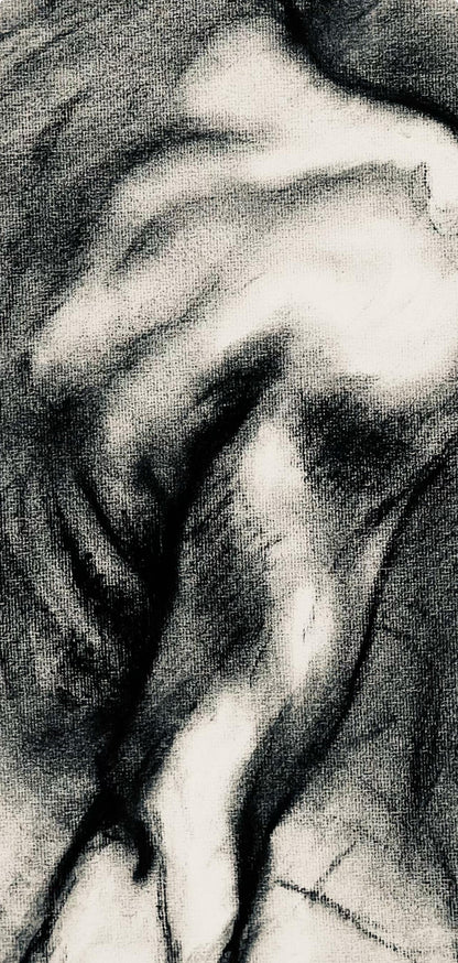 Ian Hornak, Renaissance Female Nude Figure Study, 1963, Original Drawing