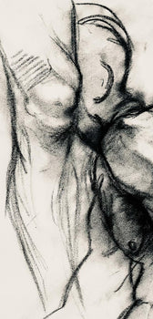 Ian Hornak, Renaissance Male Nude Figure Study, 1963, Original Drawing