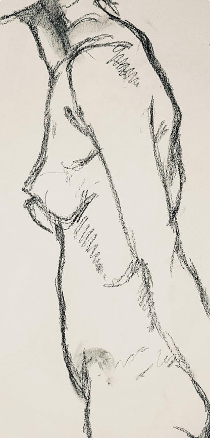 Ian Hornak, Renaissance Female Nude Figure Study, 1963, Original Drawing