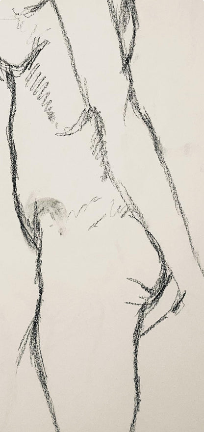 Ian Hornak, Renaissance Female Nude Figure Study, 1963, Original Drawing