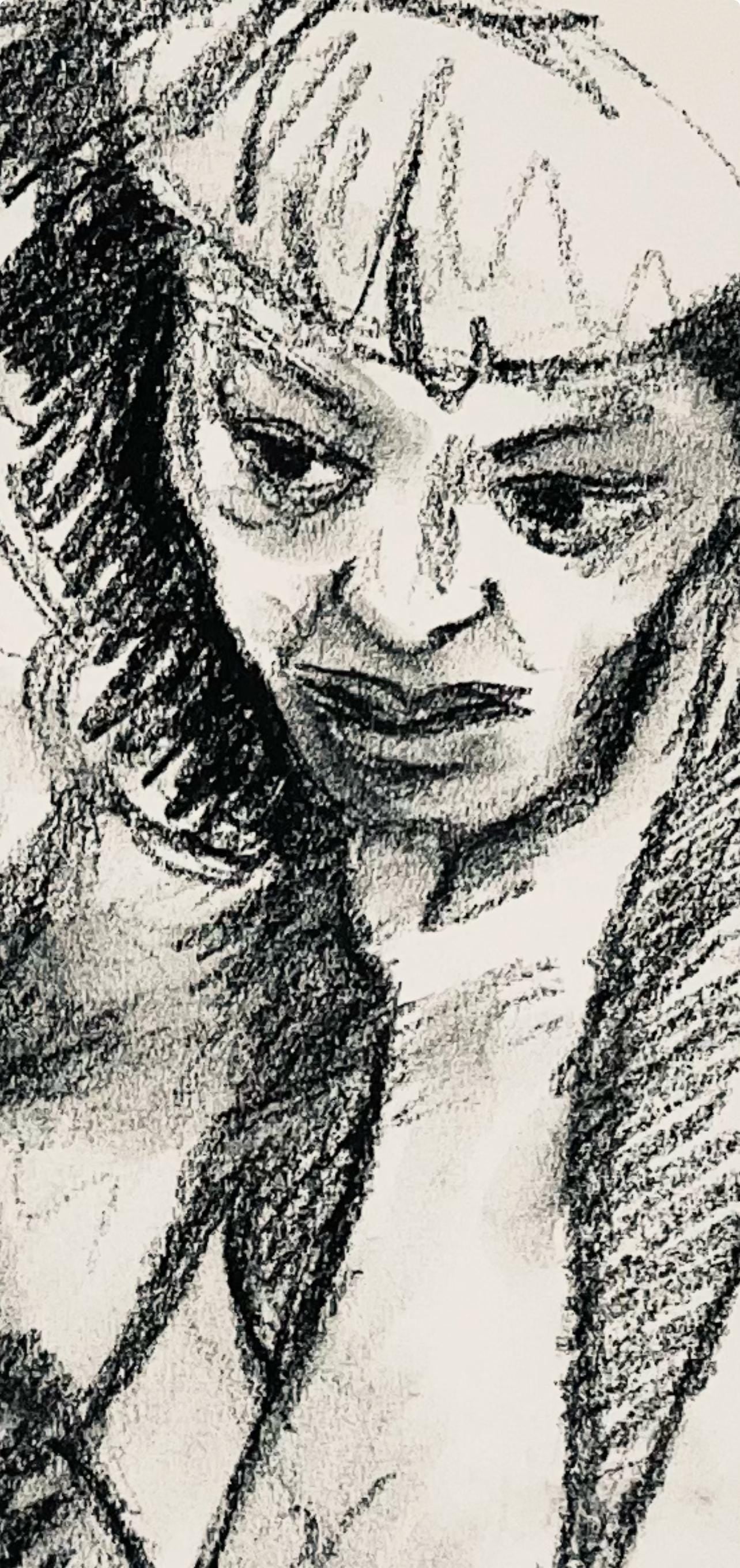 Ian Hornak, Renaissance Female Nude Figure Study, 1963, Original Drawing