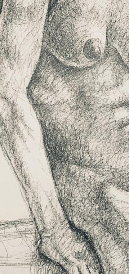 Ian Hornak, Renaissance Female Nude Figure Study, 1963, Original Drawing