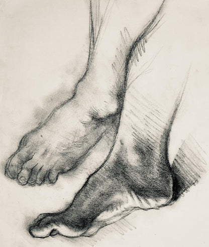 Ian Hornak, Renaissance Foot Study, 1963, Original Drawing