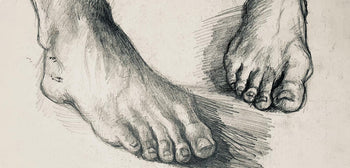 Ian Hornak, Renaissance Foot Study, 1963, Original Drawing