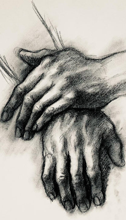 Ian Hornak, Renaissance Hand Study, 1964, Original Drawing