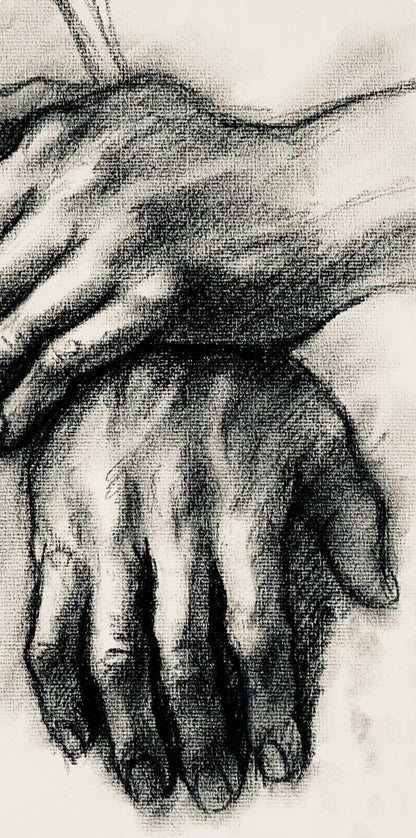 Ian Hornak, Renaissance Hand Study, 1964, Original Drawing