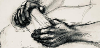 Ian Hornak, Renaissance Hand Study, 1964, Original Drawing