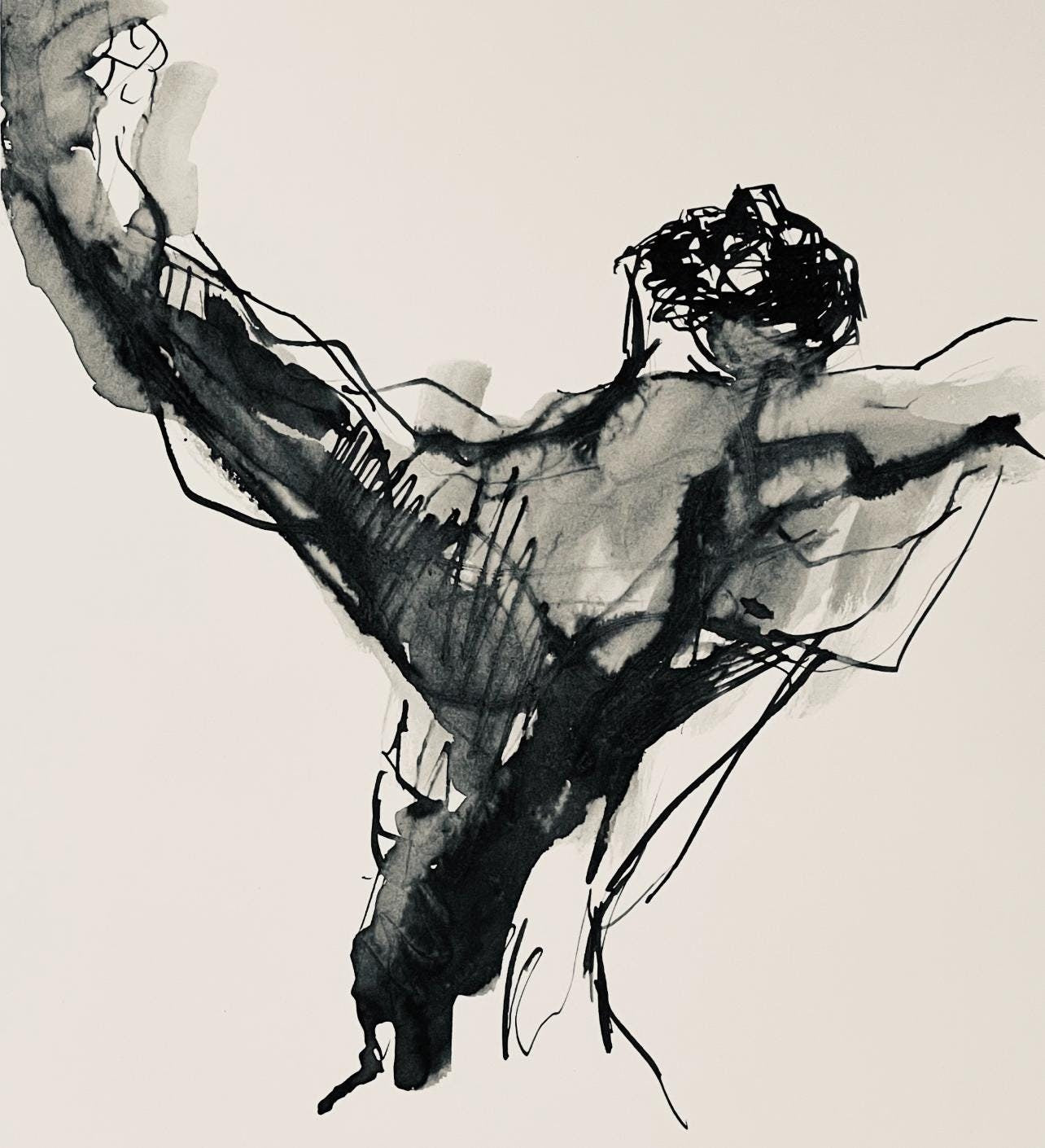 Abraham Rattner, Study For Job, Lithograph