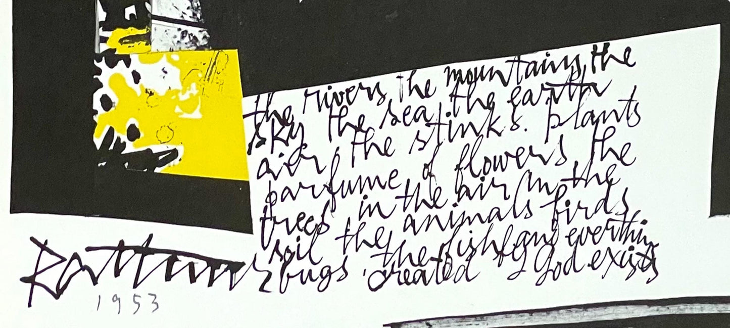 Abraham Rattner, Head Of A Prophet, Lithograph