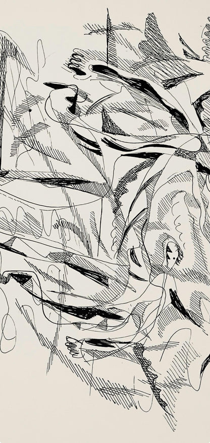 Abraham Rattner, Skaters, Lithograph