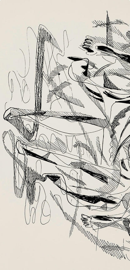 Abraham Rattner, Skaters, Lithograph