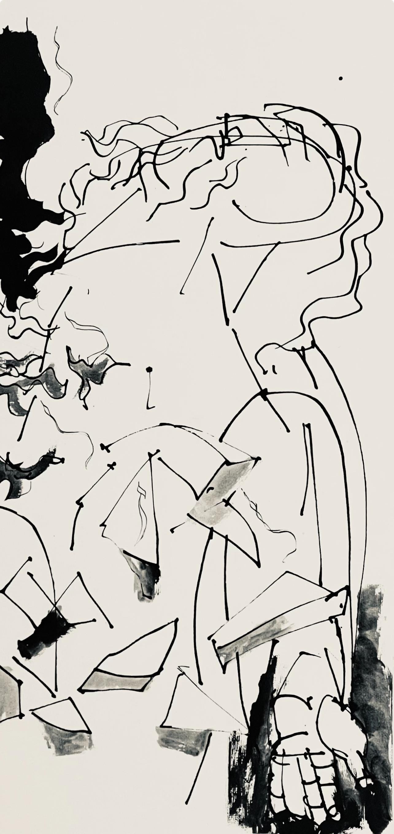 Abraham Rattner, Moses: Study, Lithograph