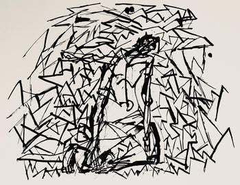 Abraham Rattner, Christ Surrounded By Thorn, Lithograph