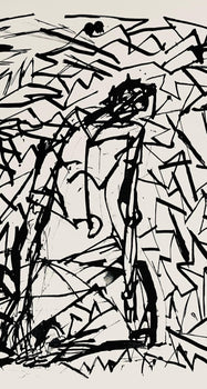 Abraham Rattner, Christ Surrounded By Thorn, Lithograph