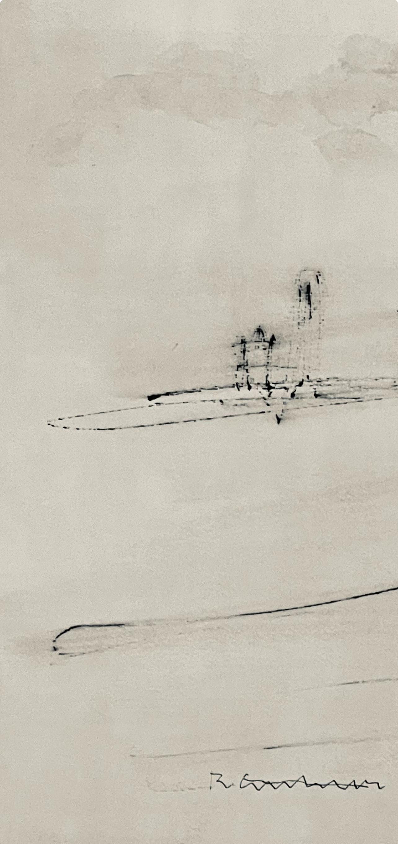 Abraham Rattner, Approaching New York, Lithograph