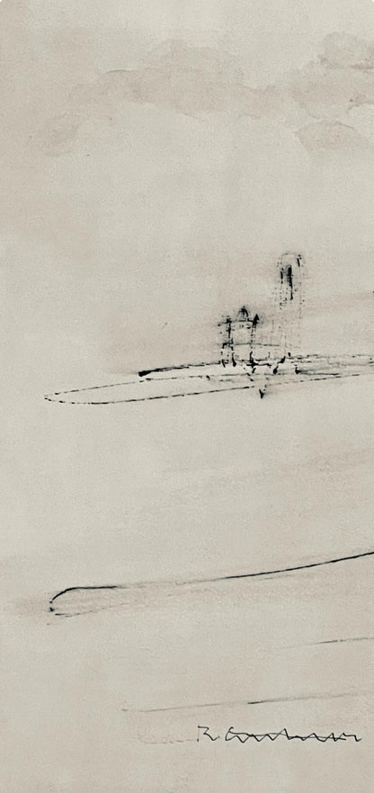 Abraham Rattner, Approaching New York, Lithograph