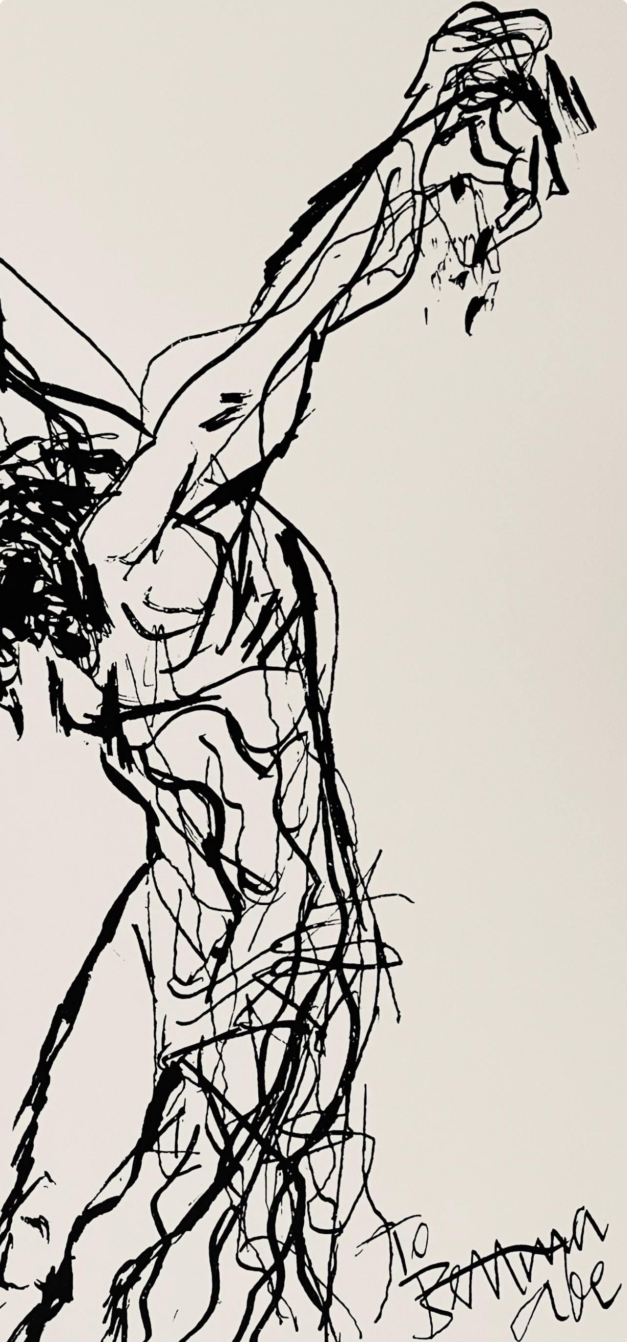 Abraham Rattner, Christ On The Cross, Lithograph