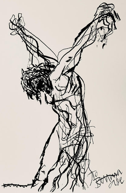 Abraham Rattner, Christ On The Cross, Lithograph