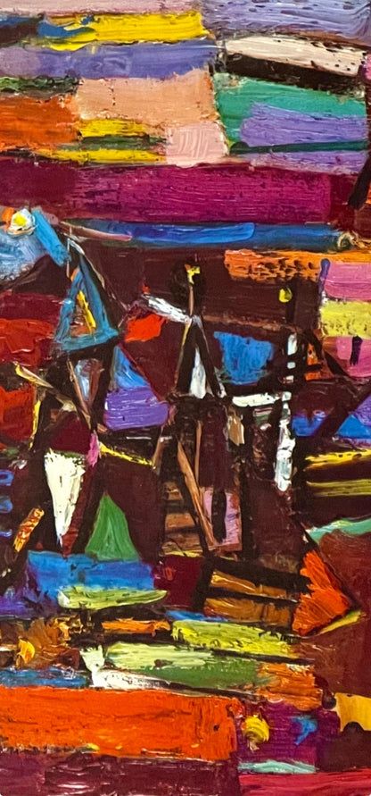 Abraham Rattner, Study For Farmscape, Lithograph