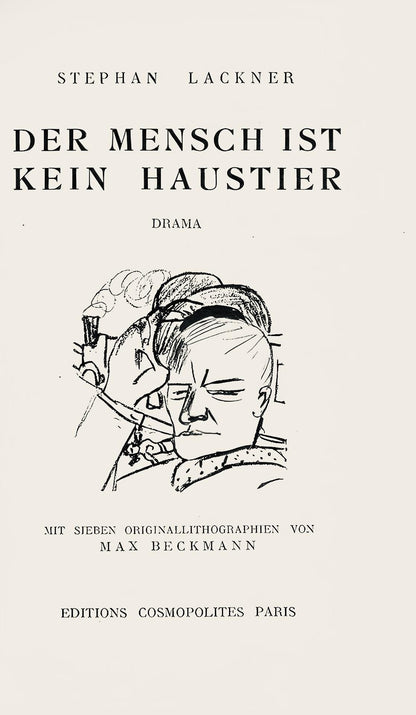 Max Beckmann, Composition (Gallwitz 286; Hofmaier 323-329; Rifkind 150 1-7), Der Mensch Ist Kein