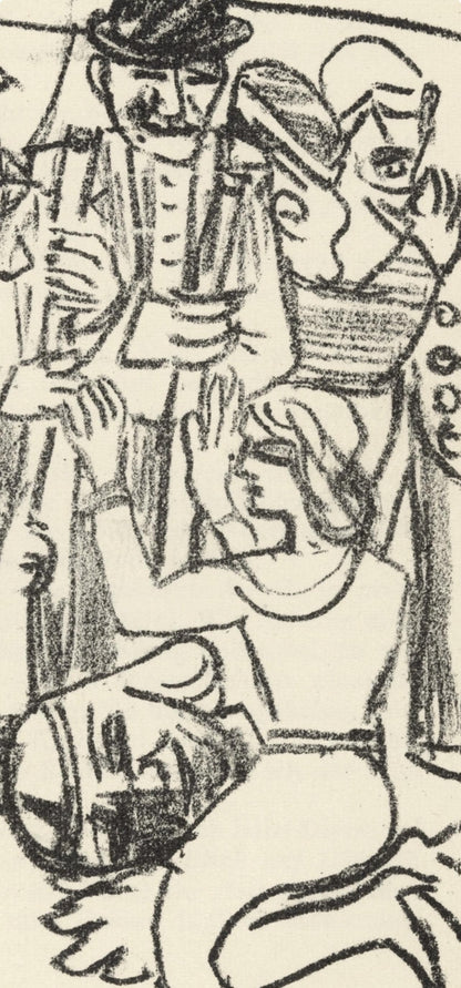 Max Beckmann, Composition (Gallwitz 286; Hofmaier 323-329; Rifkind 150 1-7), Der Mensch Ist Kein