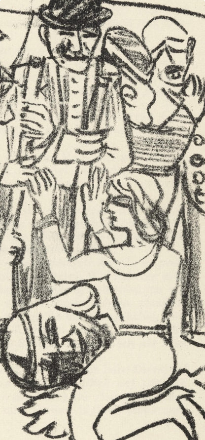 Max Beckmann, Composition (Gallwitz 286; Hofmaier 323-329; Rifkind 150 1-7), Der Mensch Ist Kein