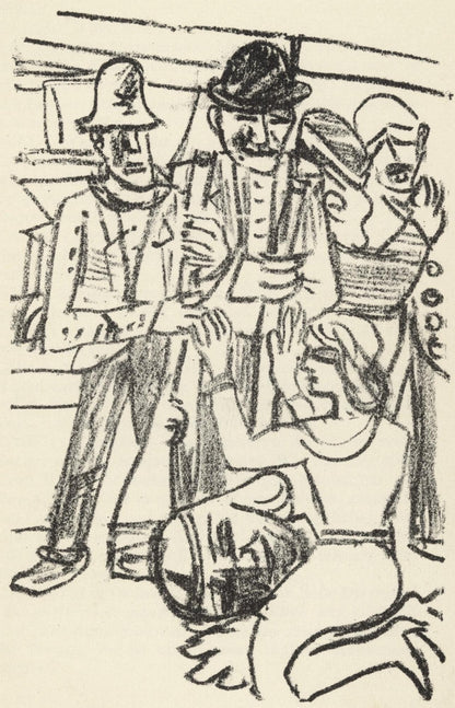 Max Beckmann, Composition (Gallwitz 286; Hofmaier 323-329; Rifkind 150 1-7), Der Mensch Ist Kein