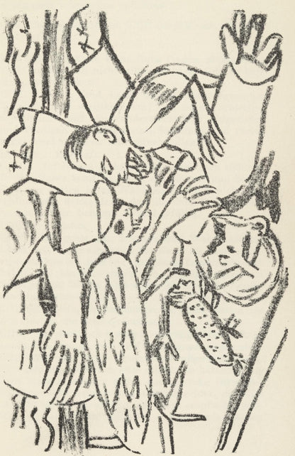 Max Beckmann, Composition (Gallwitz 286; Hofmaier 323-329; Rifkind 150 1-7), Der Mensch Ist Kein