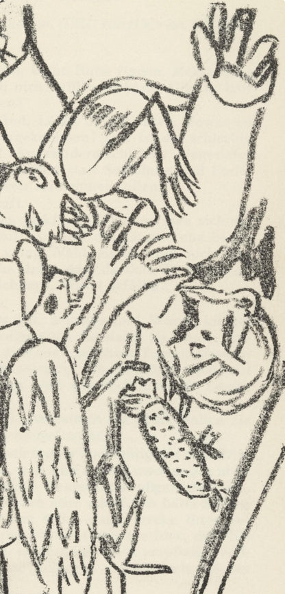 Max Beckmann, Composition (Gallwitz 286; Hofmaier 323-329; Rifkind 150 1-7), Der Mensch Ist Kein