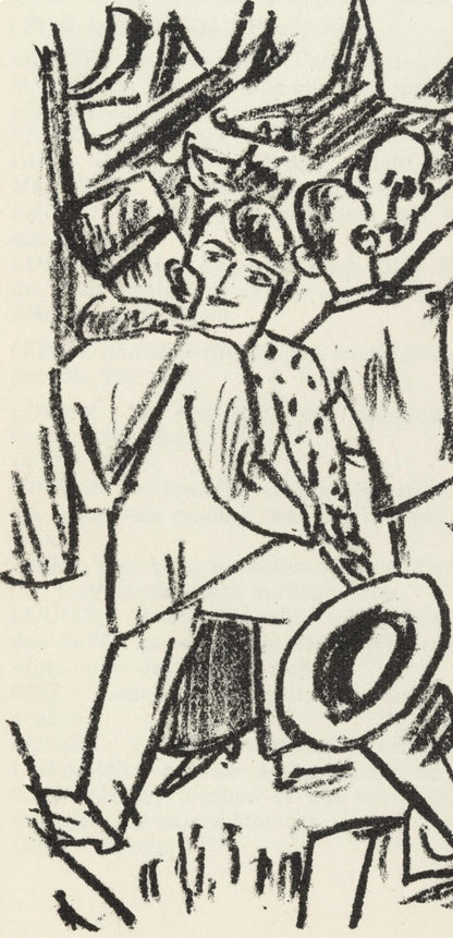 Max Beckmann, Composition (Gallwitz 286; Hofmaier 323-329; Rifkind 150 1-7), Der Mensch Ist Kein