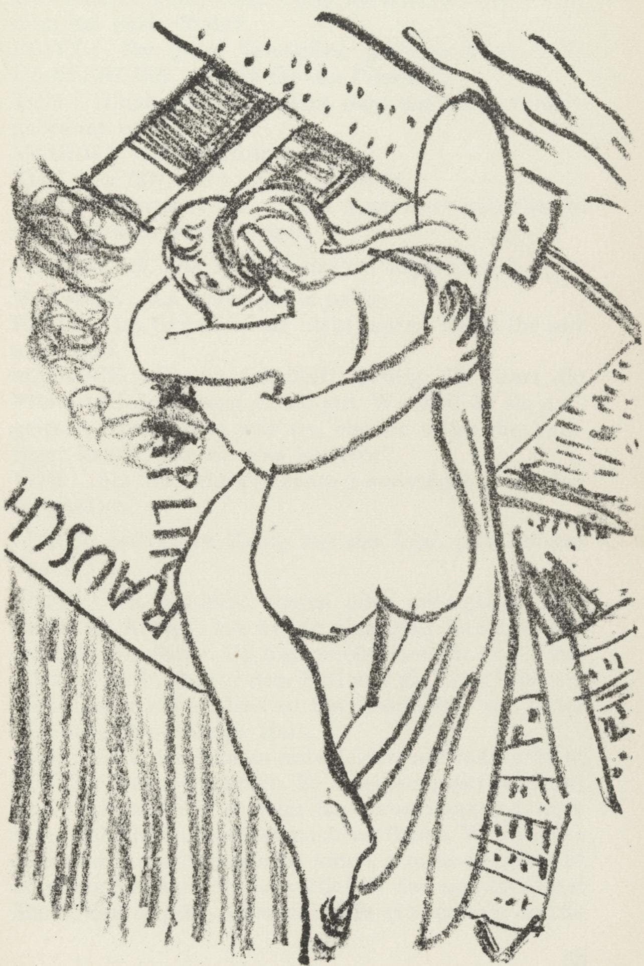 Max Beckmann, Composition (Gallwitz 286; Hofmaier 323-329; Rifkind 150 1-7), Der Mensch Ist Kein