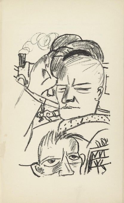 Max Beckmann, Composition (Gallwitz 286; Hofmaier 323-329; Rifkind 150 1-7), Der Mensch Ist Kein