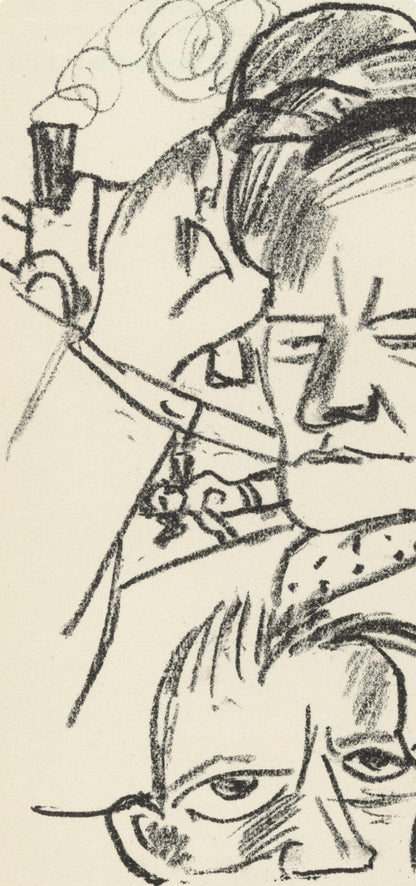 Max Beckmann, Composition (Gallwitz 286; Hofmaier 323-329; Rifkind 150 1-7), Der Mensch Ist Kein