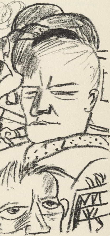 Max Beckmann, Composition (Gallwitz 286; Hofmaier 323-329; Rifkind 150 1-7), Der Mensch Ist Kein