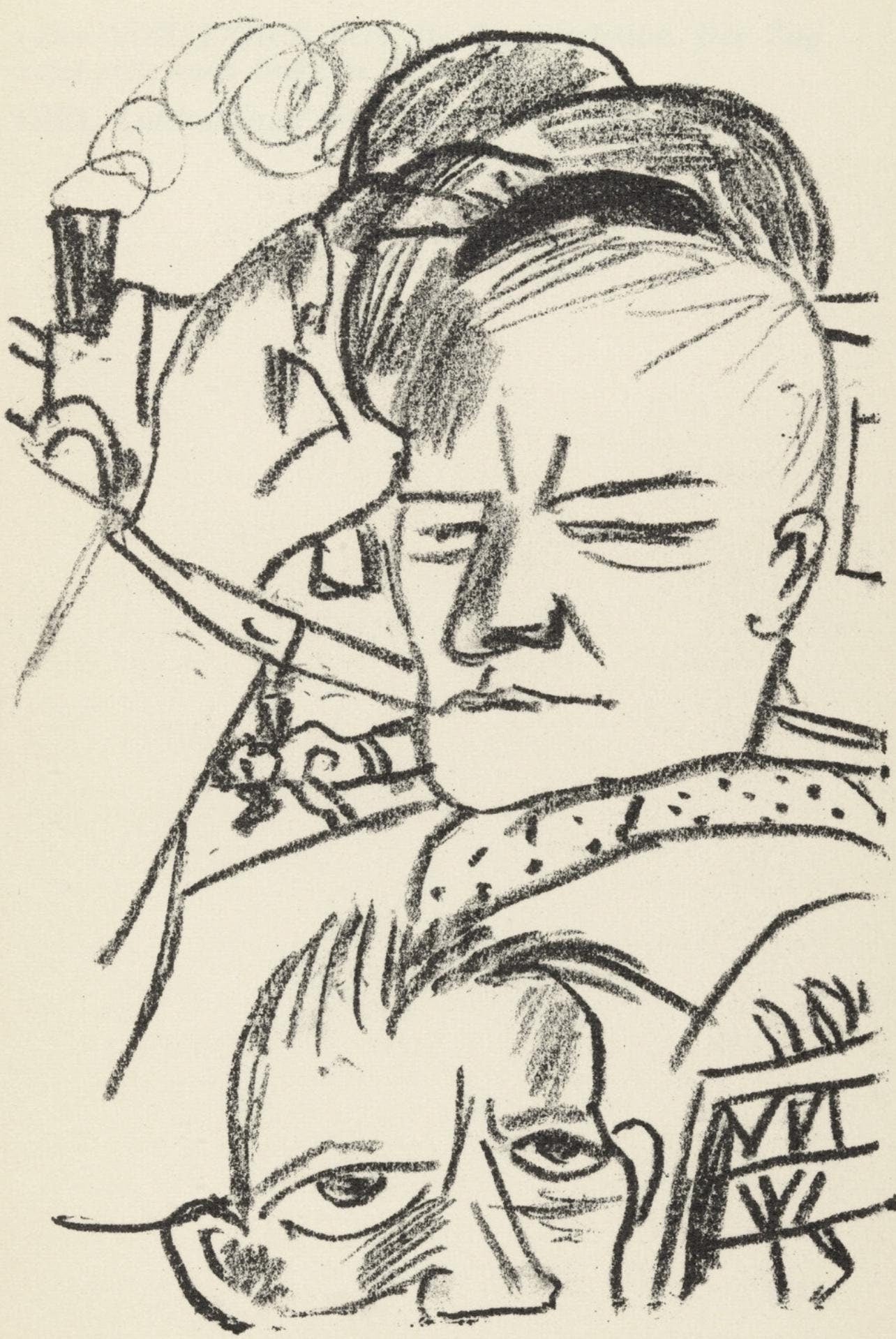 Max Beckmann, Composition (Gallwitz 286; Hofmaier 323-329; Rifkind 150 1-7), Der Mensch Ist Kein