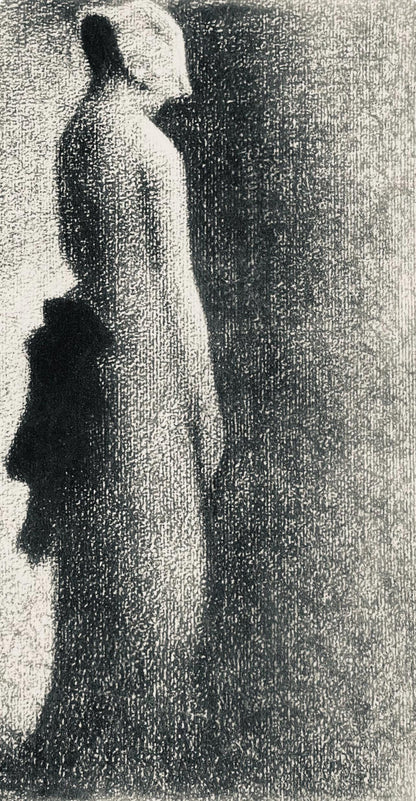 Georges Seurat, Le Nud Noir, Seurat, Lithograph