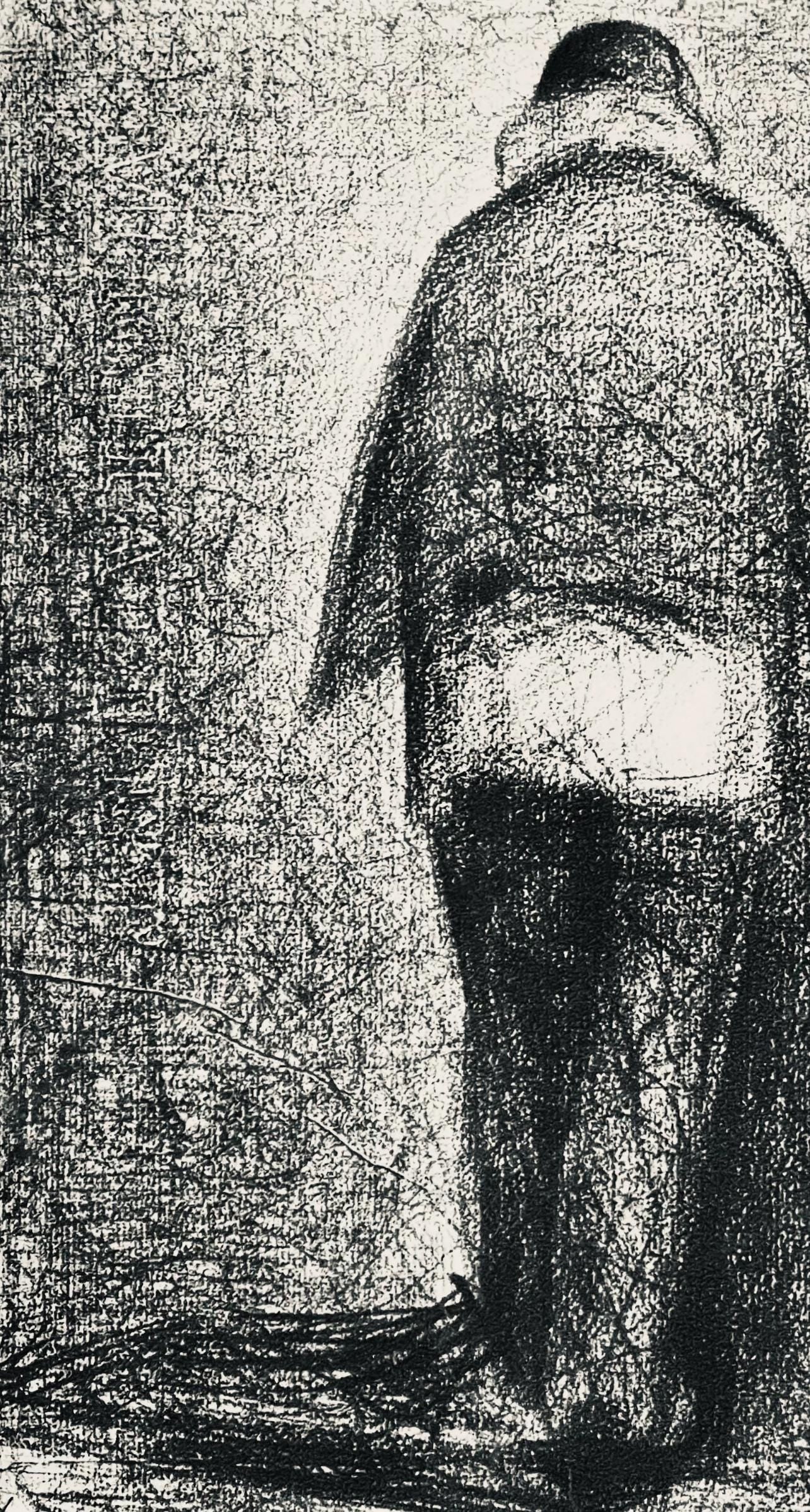 Georges Seurat, L'Homme Au Plaid, Seurat, Lithograph