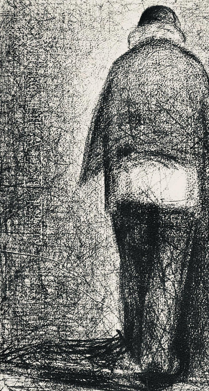 Georges Seurat, L'Homme Au Plaid, Seurat, Lithograph