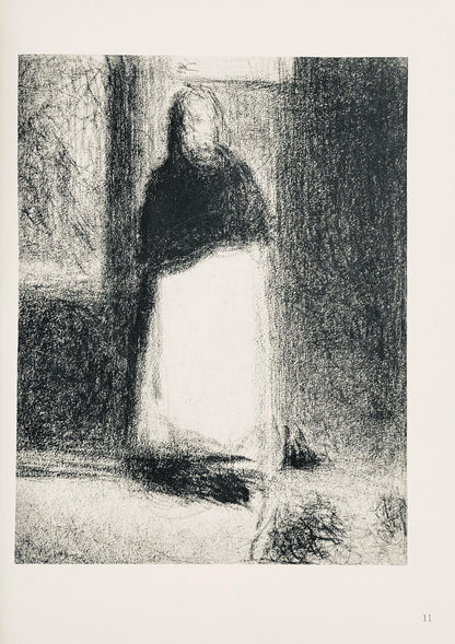 Georges Seurat, La Concierge. Vers, Seurat, Lithograph