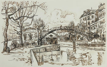 Paul Signac, Canal St-Martin, Signac Dessins, Lithograph