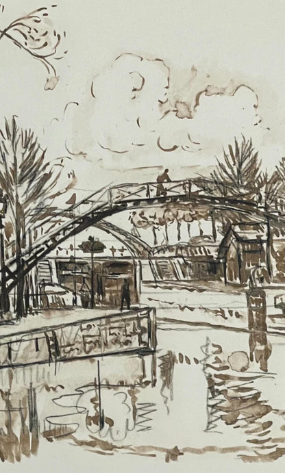 Paul Signac, Canal St-Martin, Signac Dessins, Lithograph