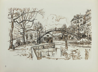 Paul Signac, Canal St-Martin, Signac Dessins, Lithograph