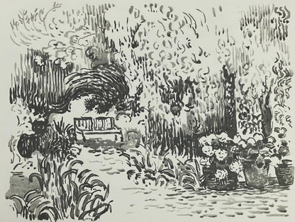 Paul Signac, St-Tropez. Le Jardin, Signac Dessins, Lithograph
