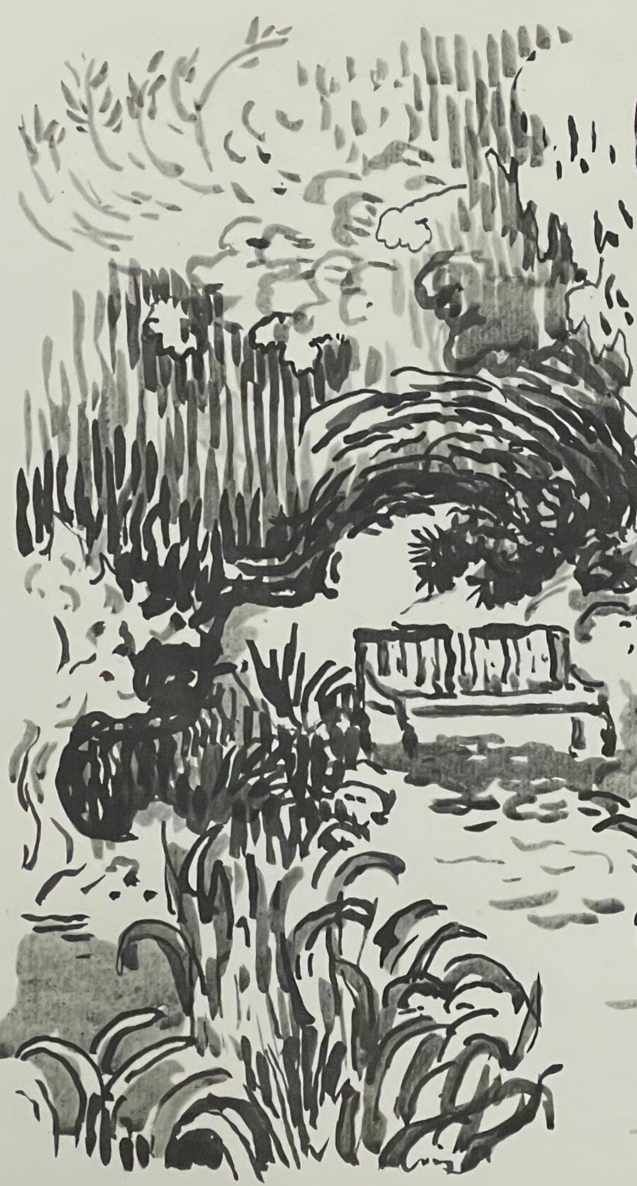 Paul Signac, St-Tropez. Le Jardin, Signac Dessins, Lithograph