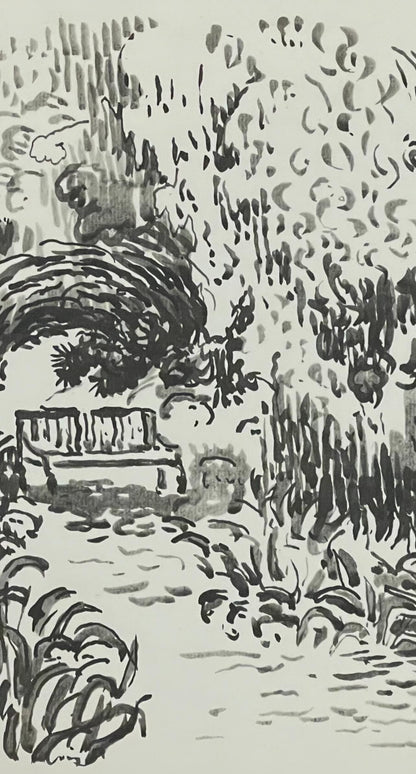 Paul Signac, St-Tropez. Le Jardin, Signac Dessins, Lithograph