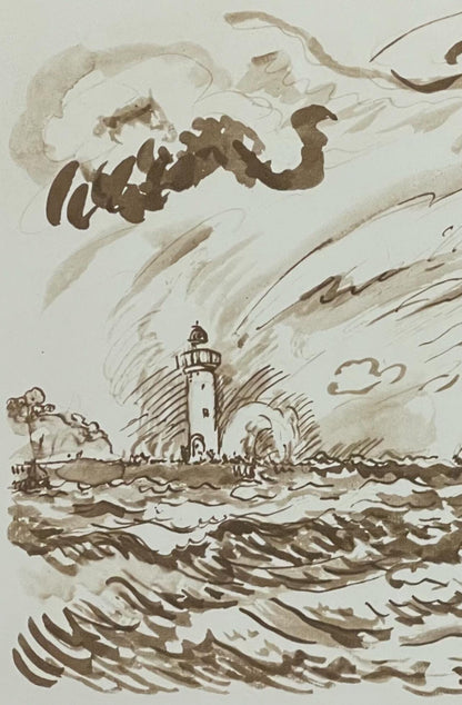 Paul Signac, Le Trois-Mts Au Plein, Signac Dessins, Lithograph