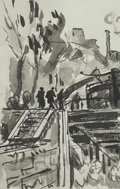 Paul Signac, L'Htel Du Nord, Signac Dessins, Lithograph